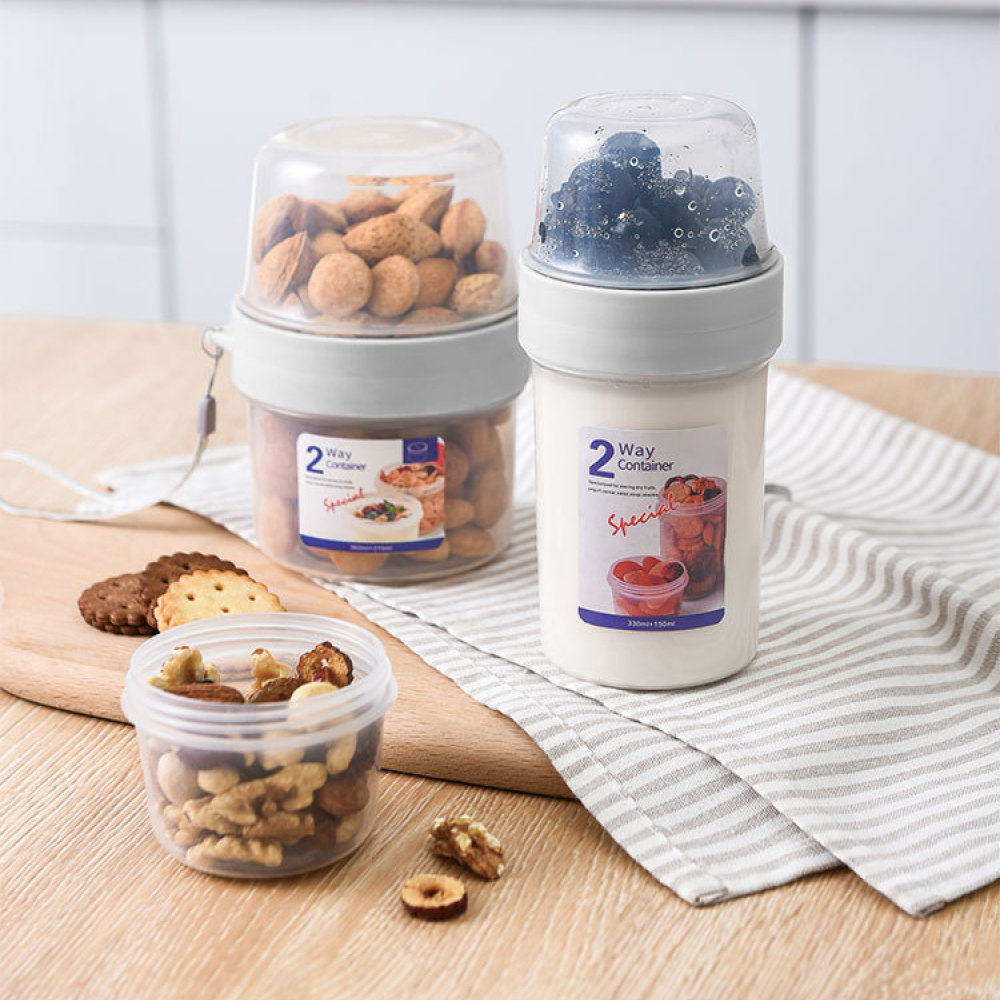 Baby Food Snacks Yogurt - 휴대용 이중층 식품 보관 케이스 요구르트