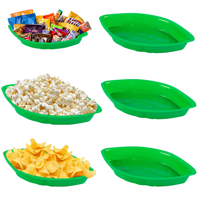 6pcs 팜 리프 모양 음식 재사용 가능한 스낵 트레이 - Food Snacks Chips 리뷰 및 가격