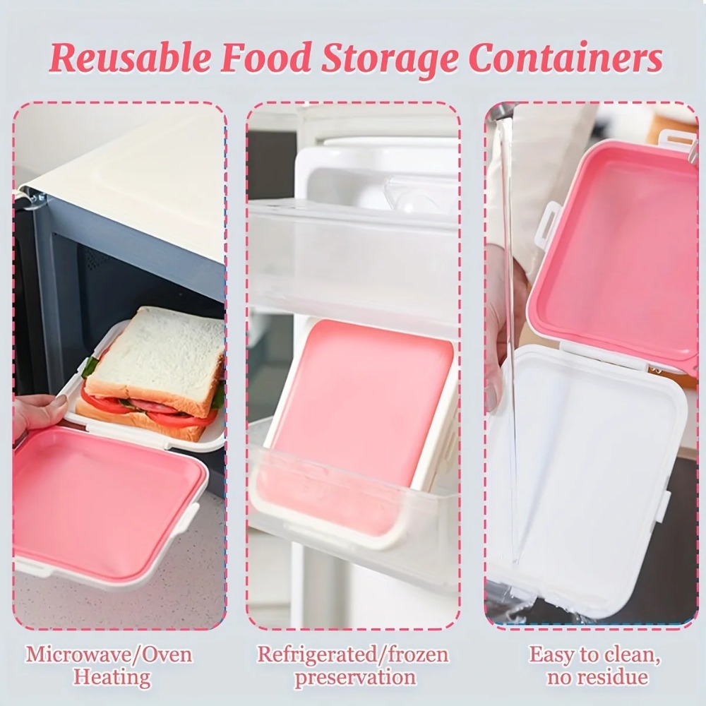 실리콘 샌드위치 보관 상자 샌드위치 용기 열에 강한 과 - Food And Snacks For Picnic 리뷰 및 가격