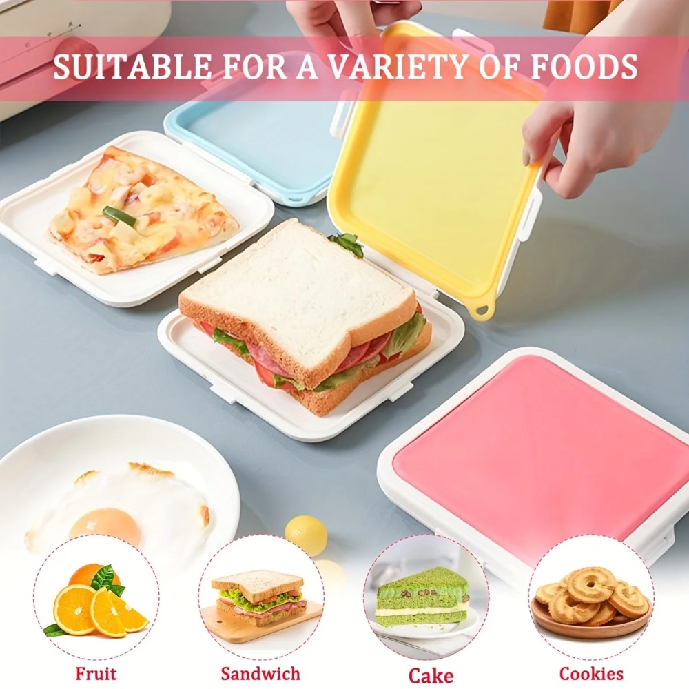 실리콘 샌드위치 보관 상자 샌드위치 용기 열에 강한 과 - Food And Snacks For Picnic 리뷰 및 가격