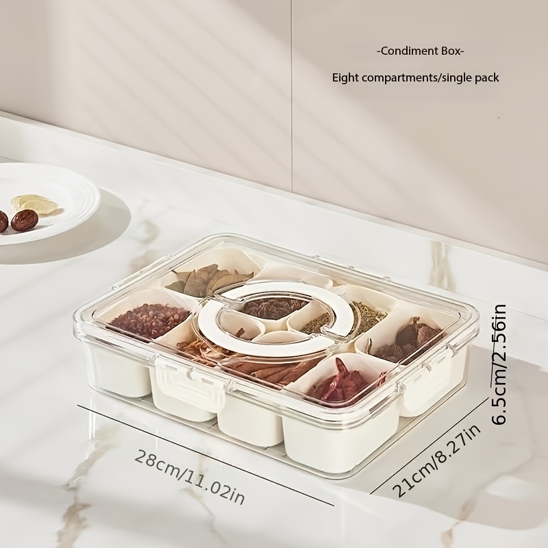 뚜껑과 분리형 트레이가 있는 휴대용 간식 테이크아웃 상 - Food And Snacks For Picnic 리뷰 및 가격