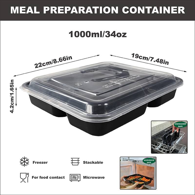 3칸 34온스/1000ml, 12/35개, 누수 방지  - Food And Snacks For Picnic 리뷰 및 가격